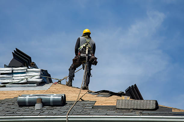Professional Roof Installation technician working in Olivebridge, NY